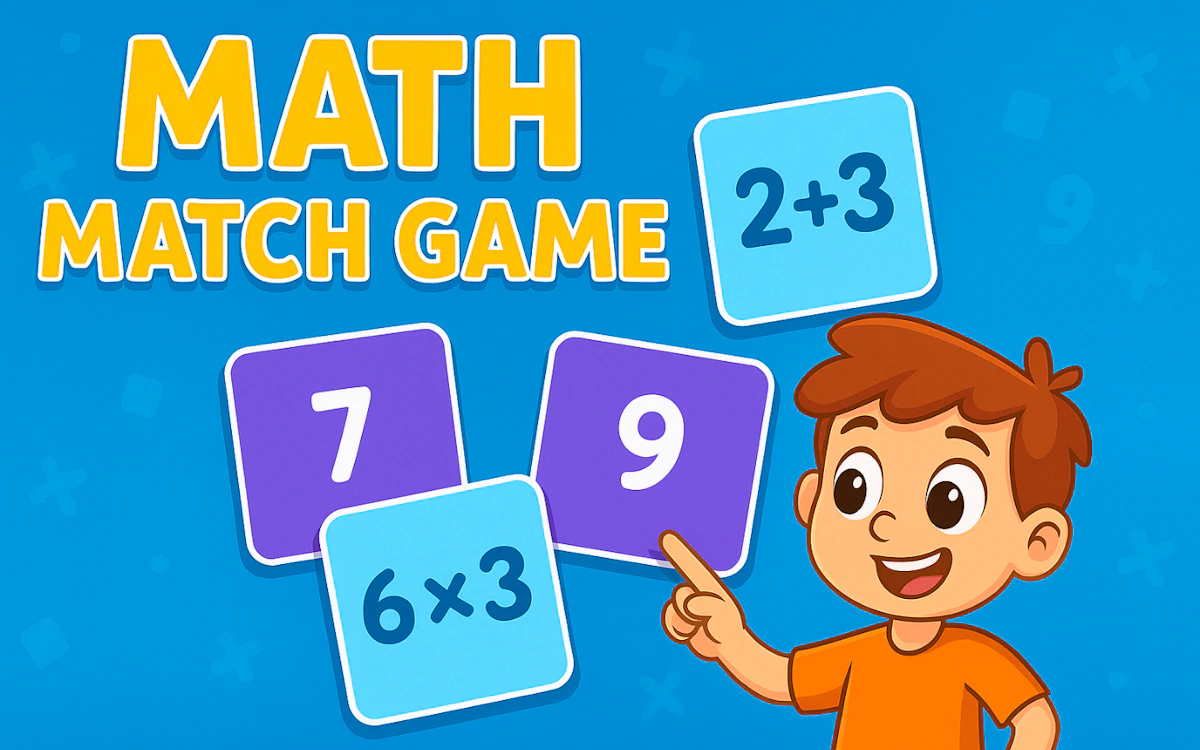 Play Math Match Game — free online Math game