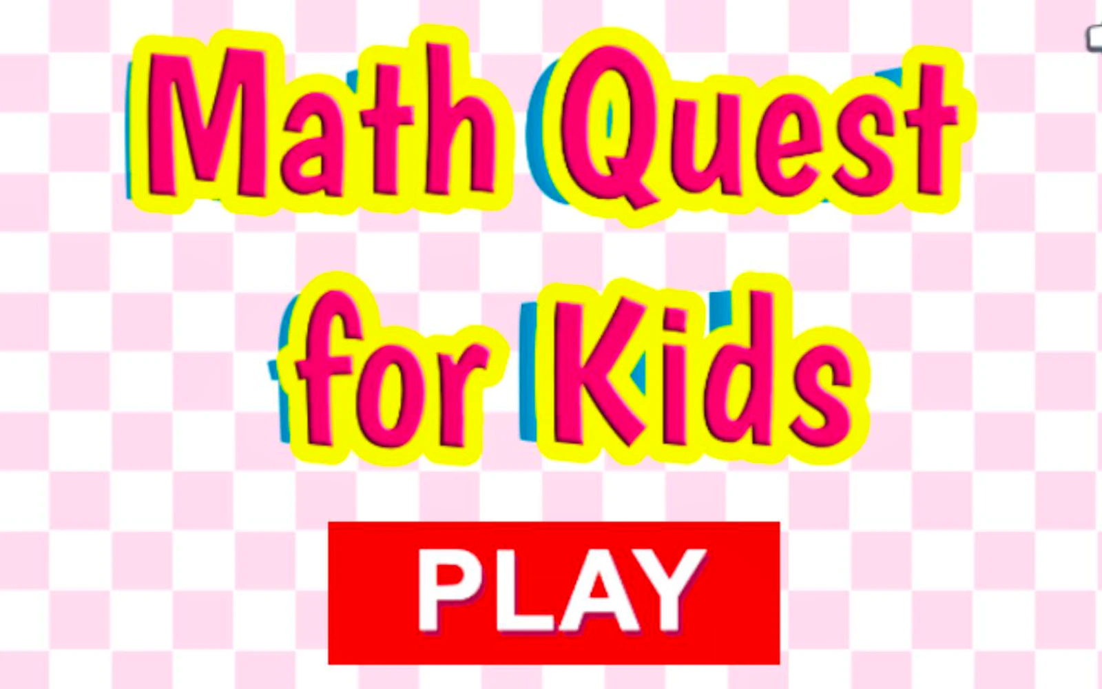 Math Quest for Kids — free online thinky game on Glaze Games