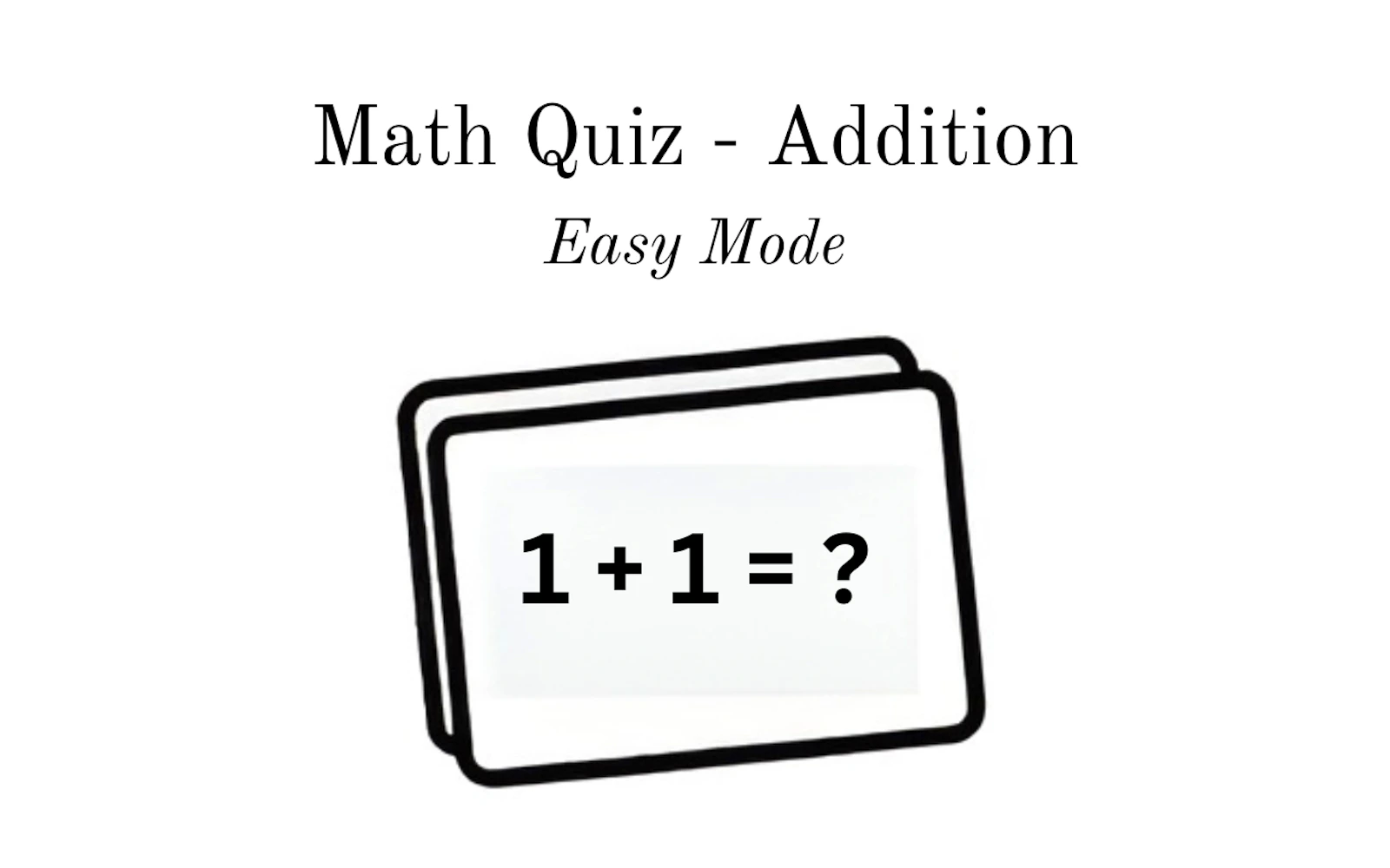 Math Quiz - Addition — free online thinky game on Glaze Games
