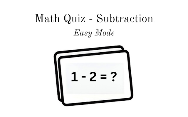 Math Quiz Subtraction