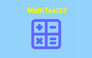 Mathtest22 game cover