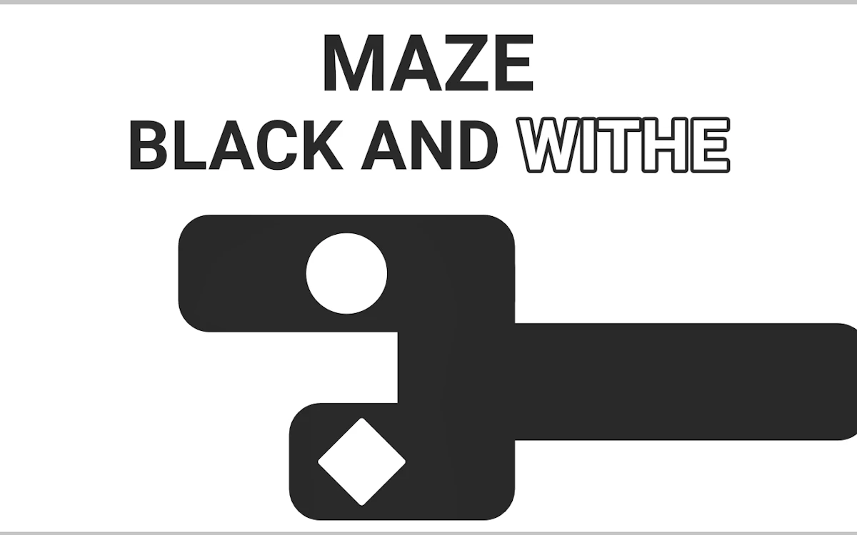 Play Maze Black And Withe — free online Ball game