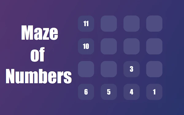 Maze of Numbers