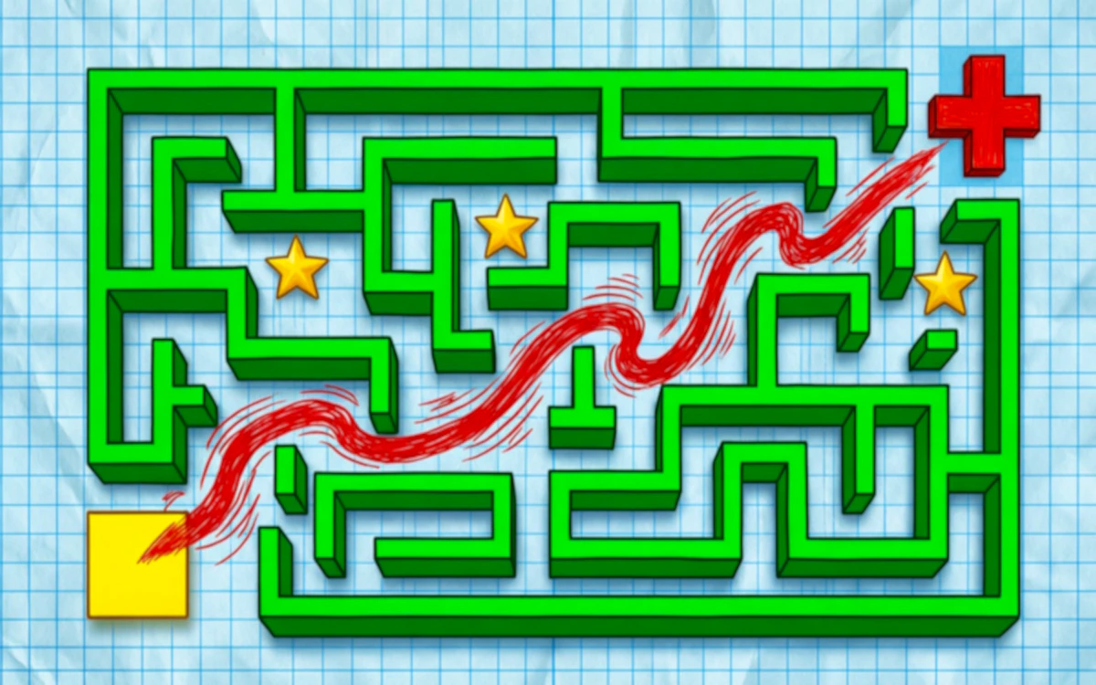 Play Mazes Draw The Path — free online Puzzle game