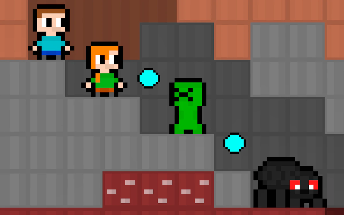 Play MCBros PixelCraft — free online Platformer game