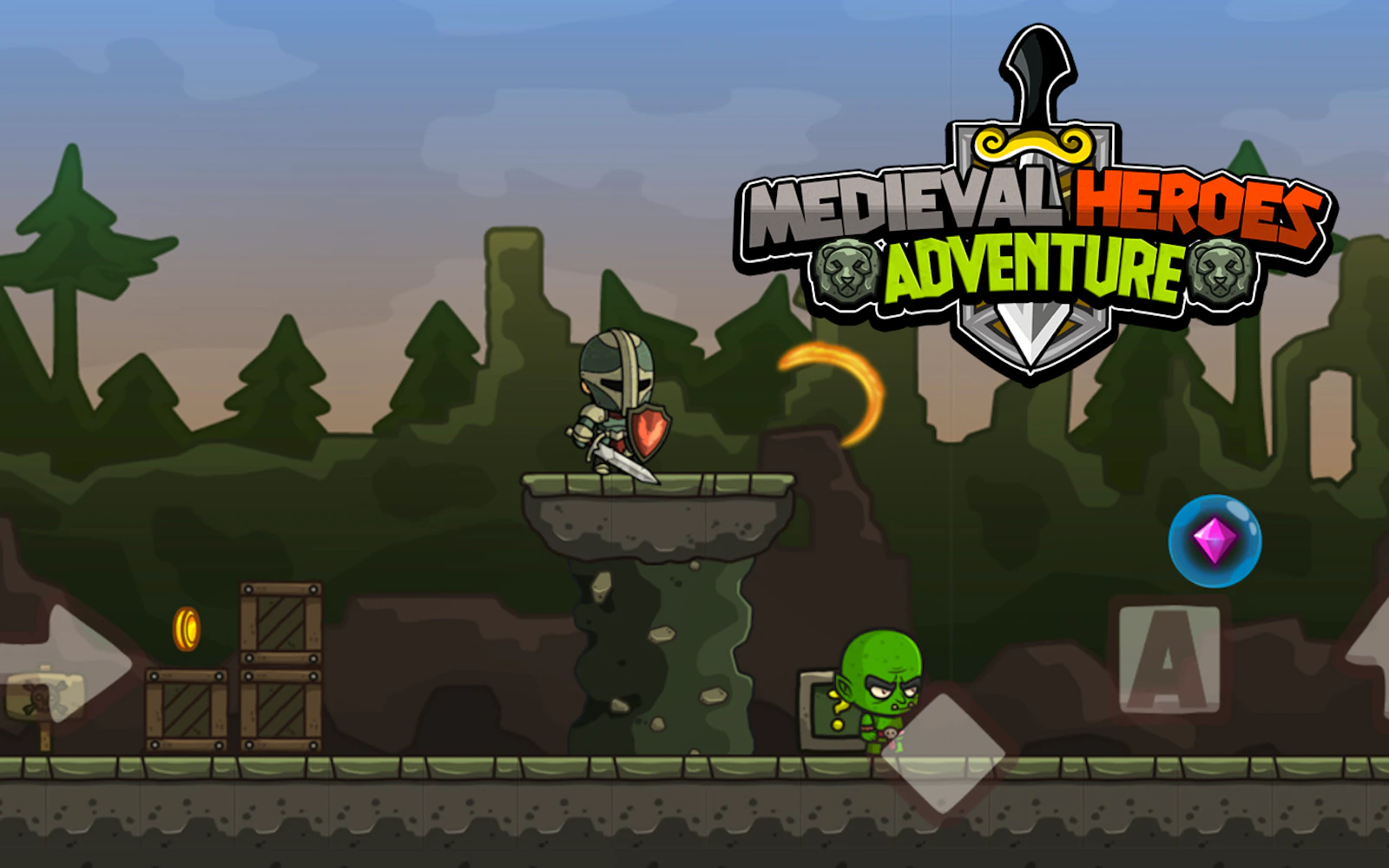 Medieval Heroes Adventure — free online action game on Glaze Games