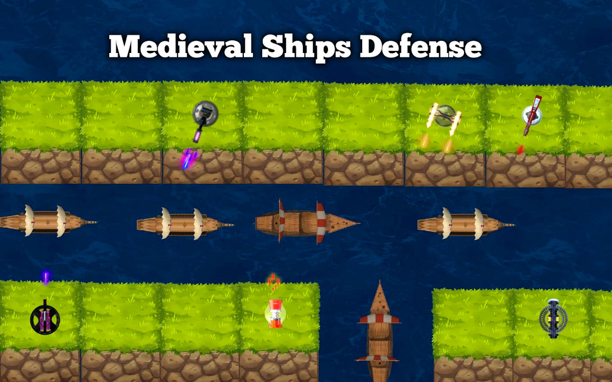 Play Medieval Ships Defense — free online Strategy game