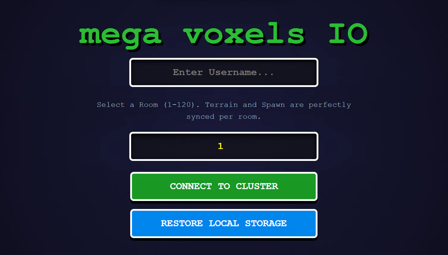 Mega Voxels IO
