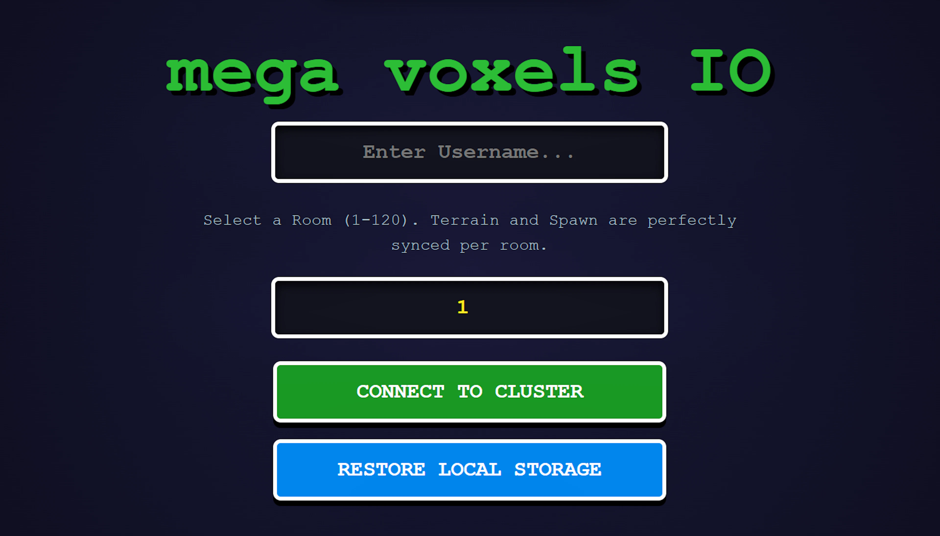 Mega Voxels IO