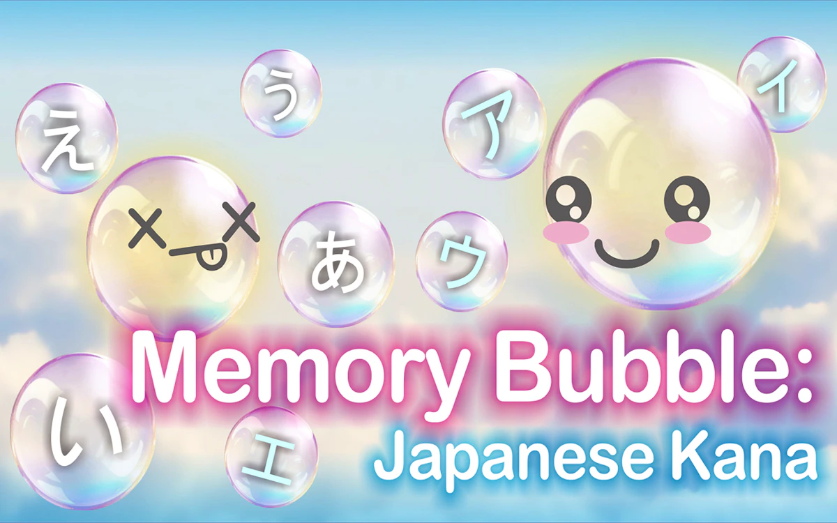 Japanese Memory Math Memory Bubble - Japanese Kana 🕹️ Play Now on GamePix
