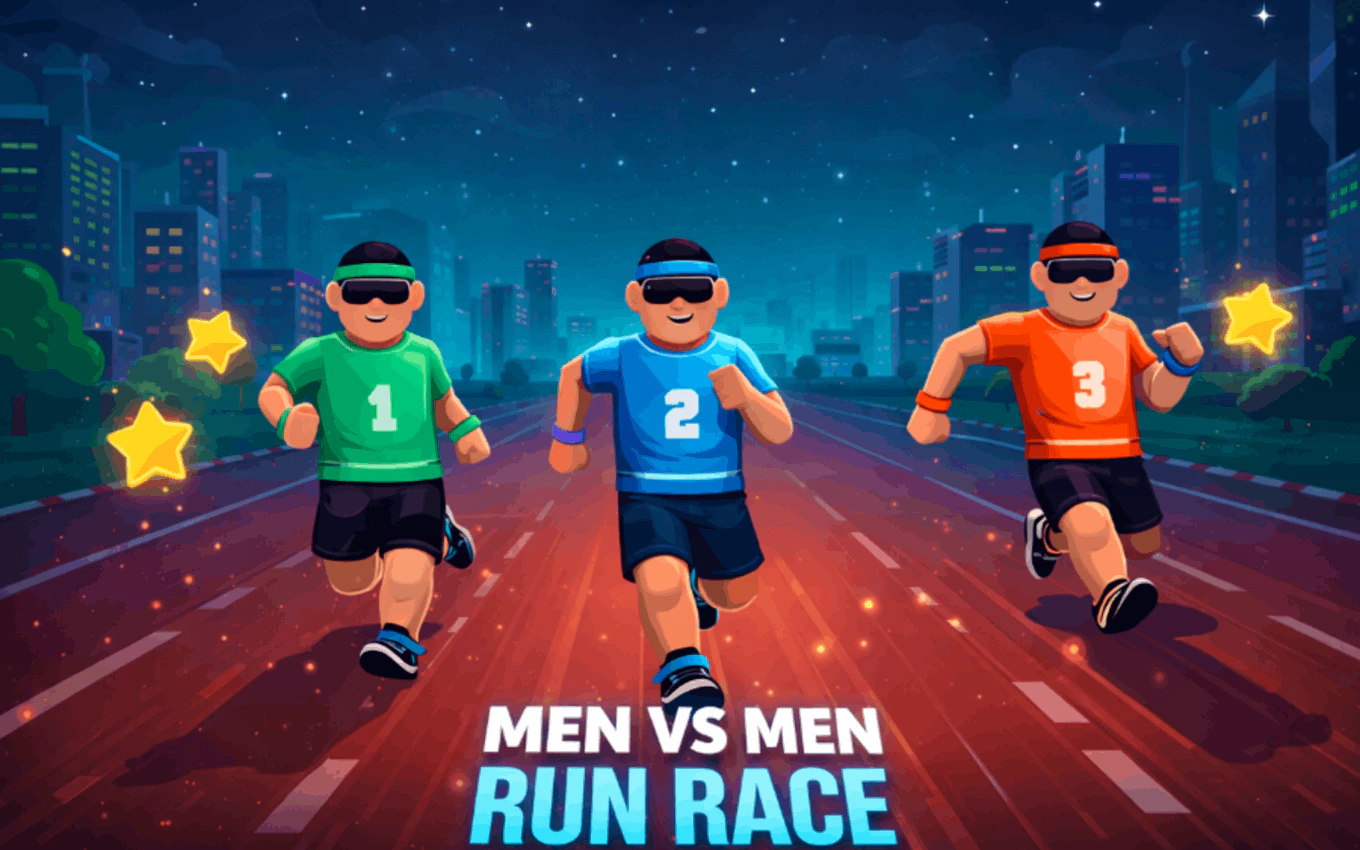 Men vs Men Run Race