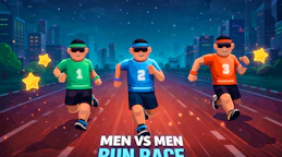 Men vs Men Run Race
