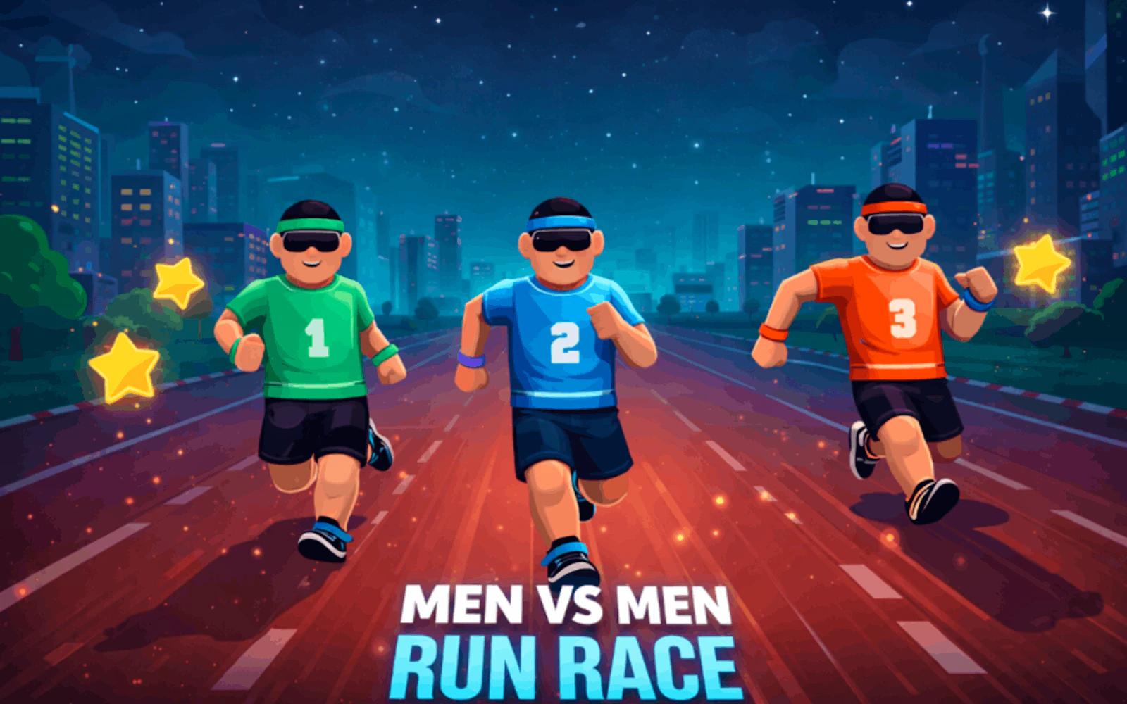 Men vs Men Run Race — free online arcade game on Glaze Games