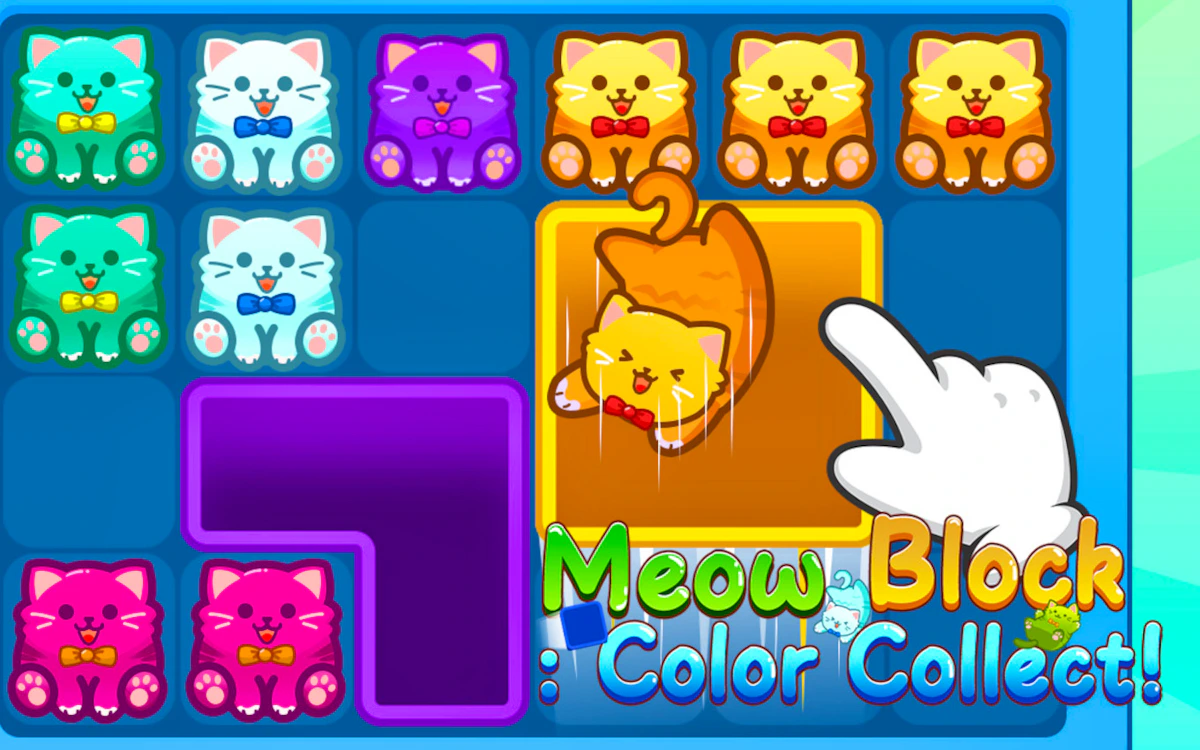 Play Meow Block: Color Collect! — free online Match 3 game
