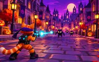Meowtal Strike Neon Halloween