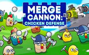 Merge Cannon: Chicken Defense game cover