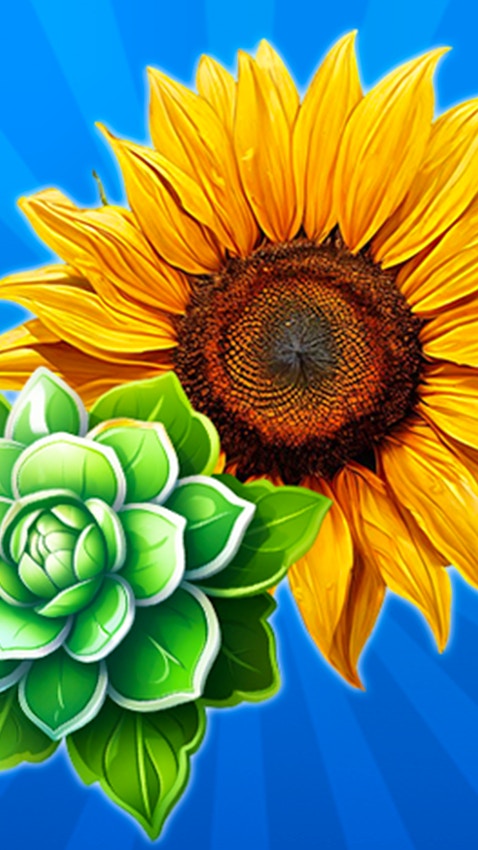 Merge Flowers in Bubbles 2048!