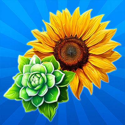 Merge Flowers in Bubbles 2048! By Gamepix
