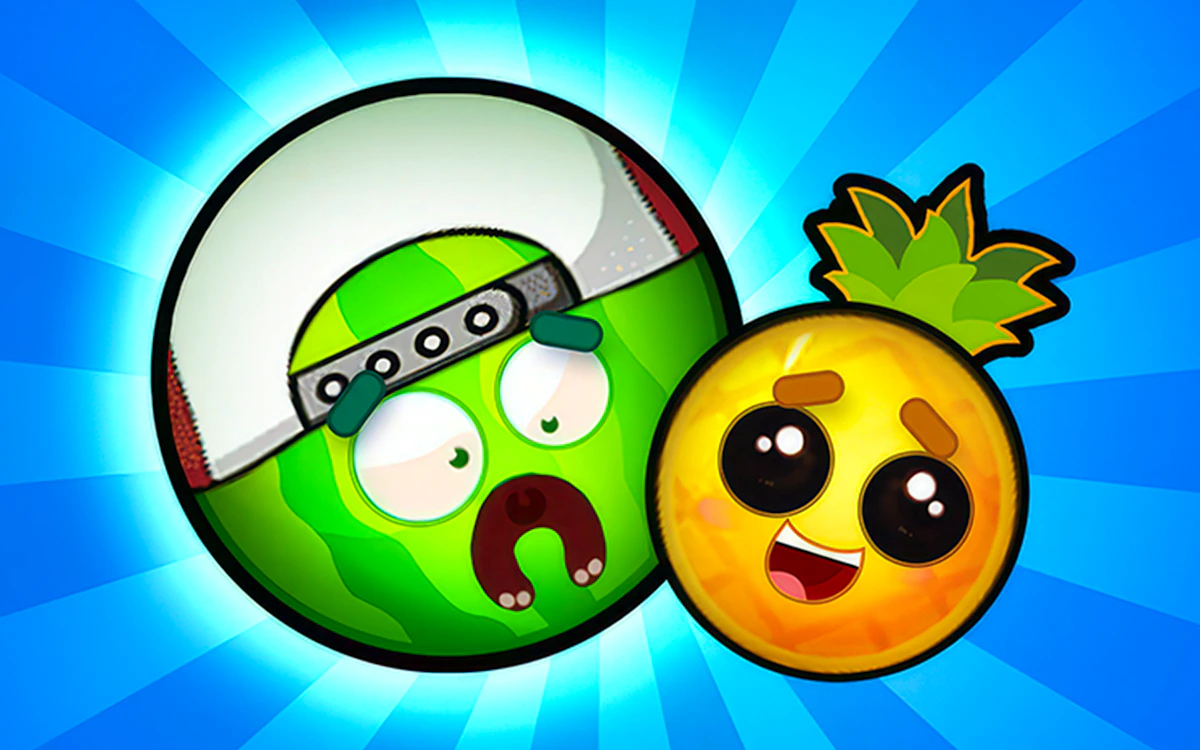 Play Merge Fruits 3D! — free online 2048 game