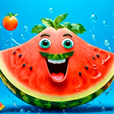 Merge Fruits Fold the Watermelon Original! By Gamepix