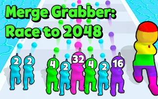 Merge Grabber Race To 2048 game cover