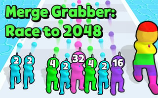 Merge Grabber Race To 2048 game cover