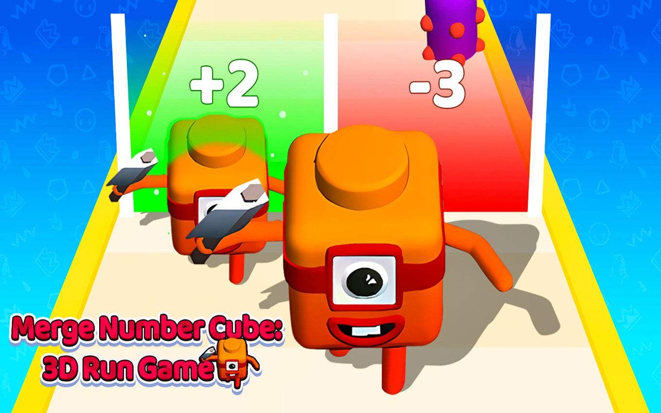 Merge Number Cube 3d Run Game