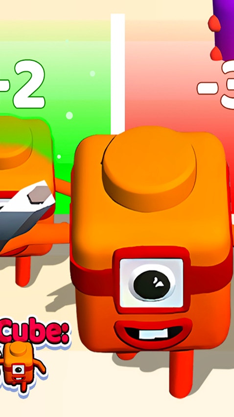 Merge Number Cube 3d Run Game