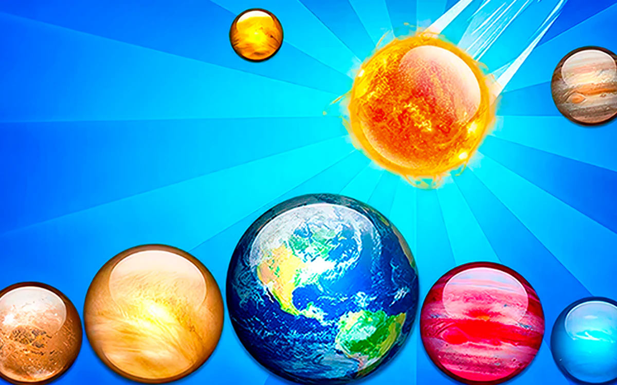Play Merge Planets Space! — free online 2048 game