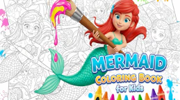 Mermaid Coloring Book for Kids