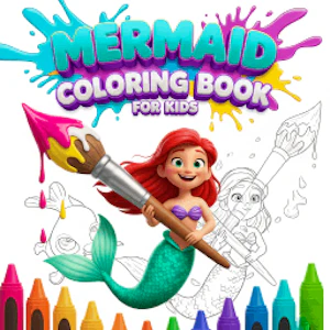 Mermaid Coloring Book for Kids Thumbnail
