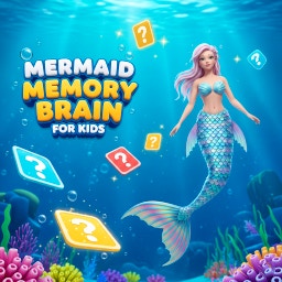 Mermaid Memory Brain for Kids