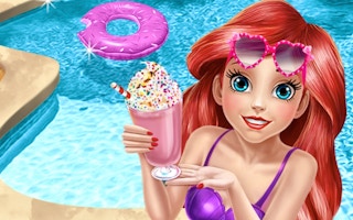 Mermaid Princess Pool Time game cover