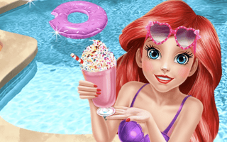 Mermaid Princess Pool Time game cover