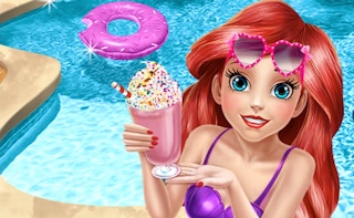 Mermaid Princess Pool Time game cover