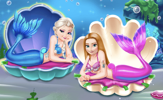 Ellie Mermaid Vs Princess - Culga Games