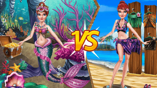 Mermaid Vs Princess Outfit game cover