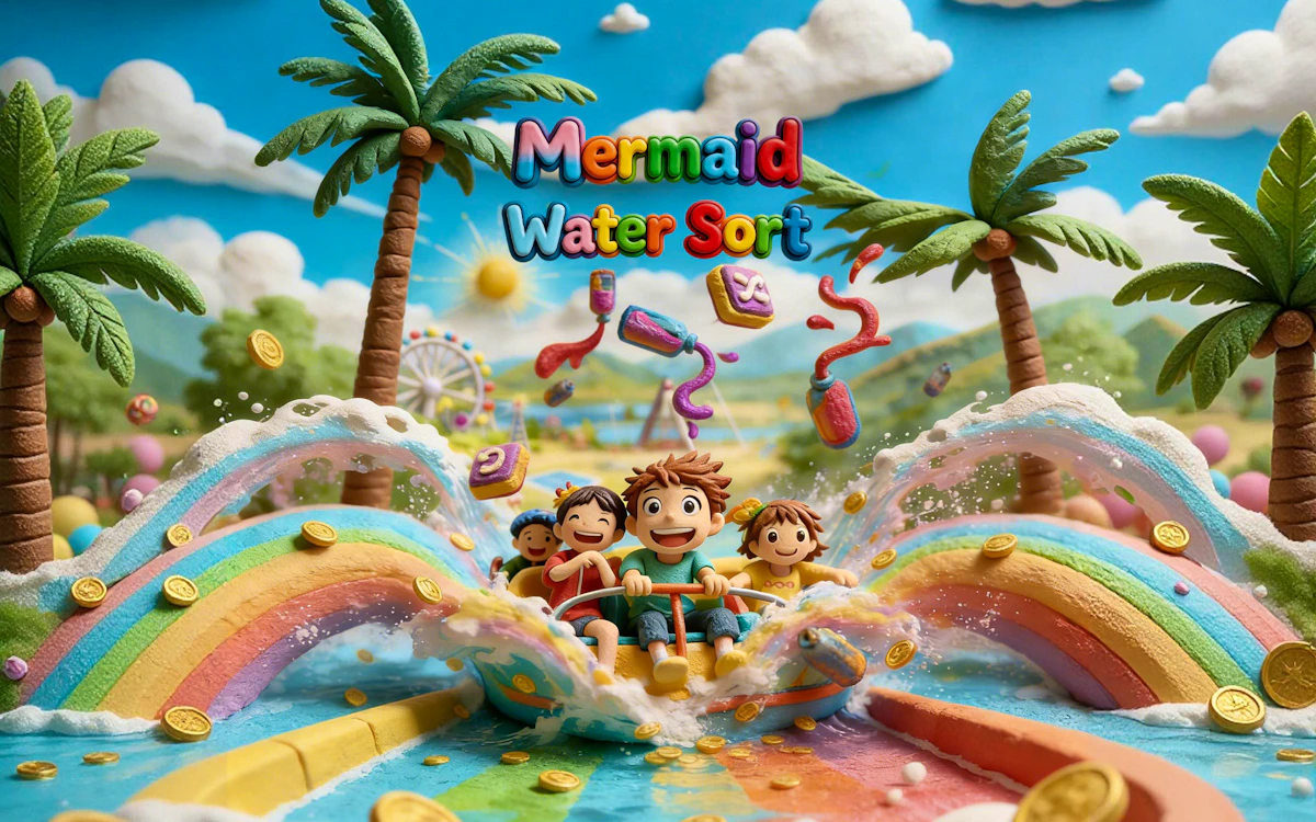 Play Mermaid Water Sort — free online Puzzle game