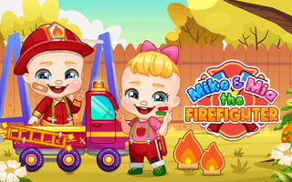 Mike And Mia The Firefighter game cover