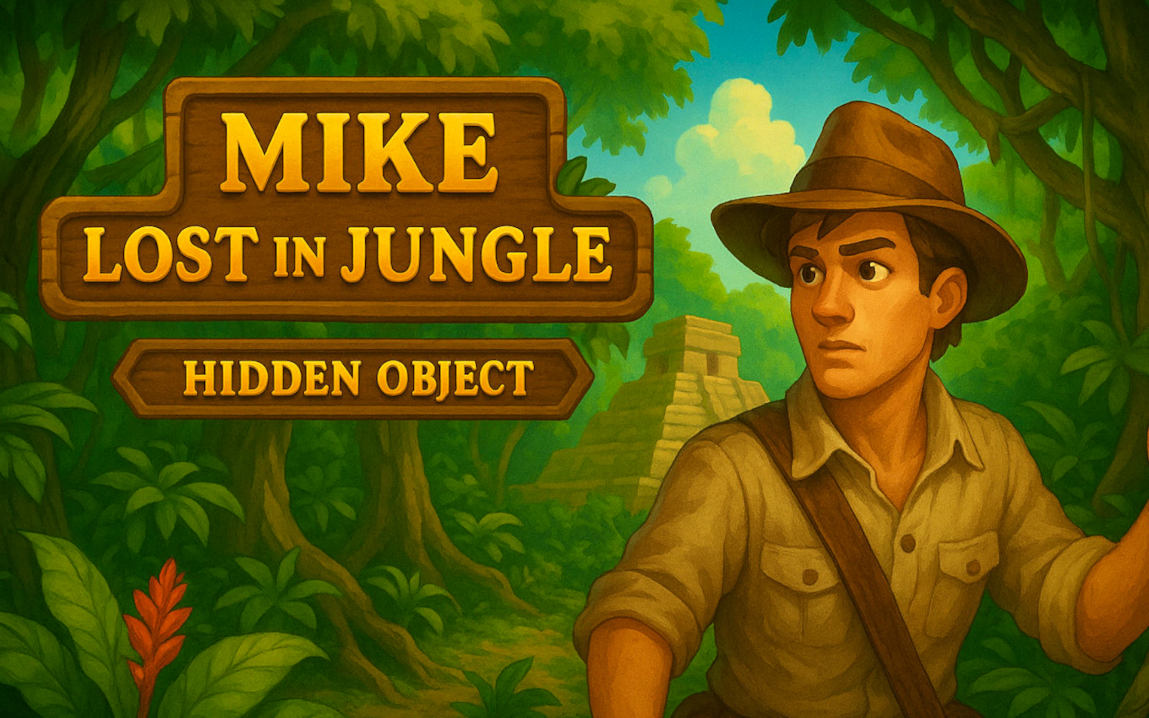 Mike Lost in Jungle - Hidden Object