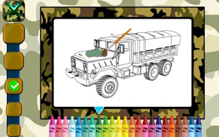 Military Trucks Coloring