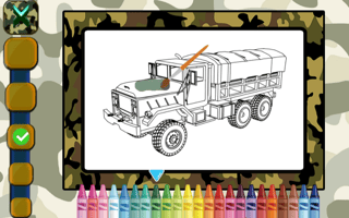 Military Trucks Coloring game cover