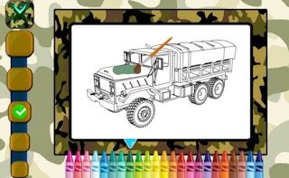 Military Trucks Coloring game cover