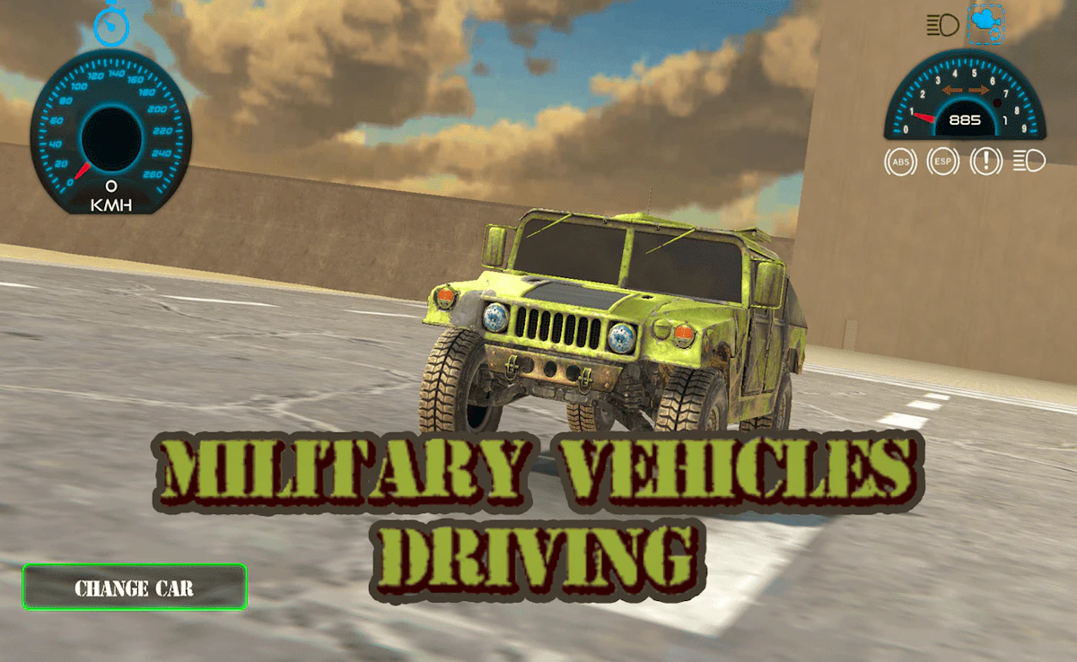 Play Military Vehicles Driving — free online Arcade game