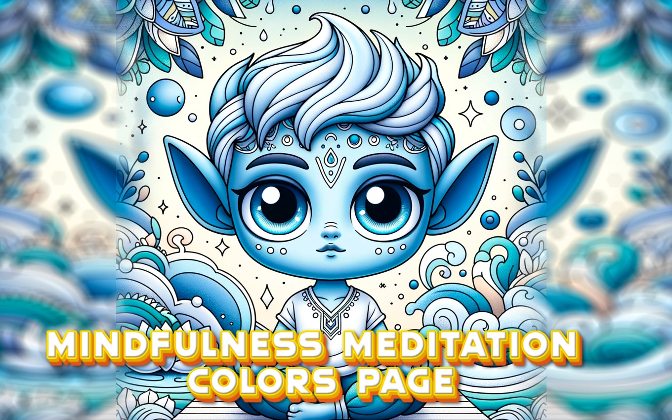 Mindfulness Meditation Colors Page