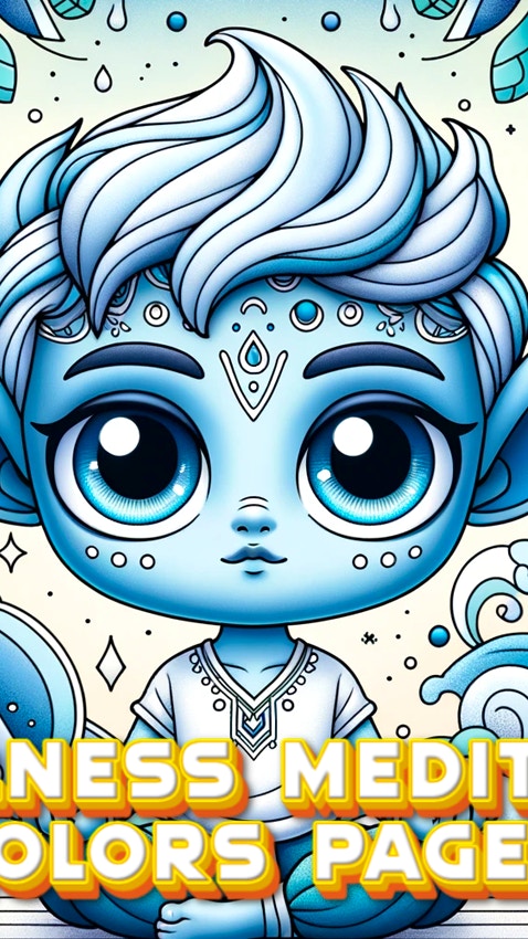 Mindfulness Meditation Colors Page