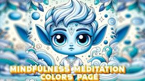 Image for Mindfulness Meditation Colors Page