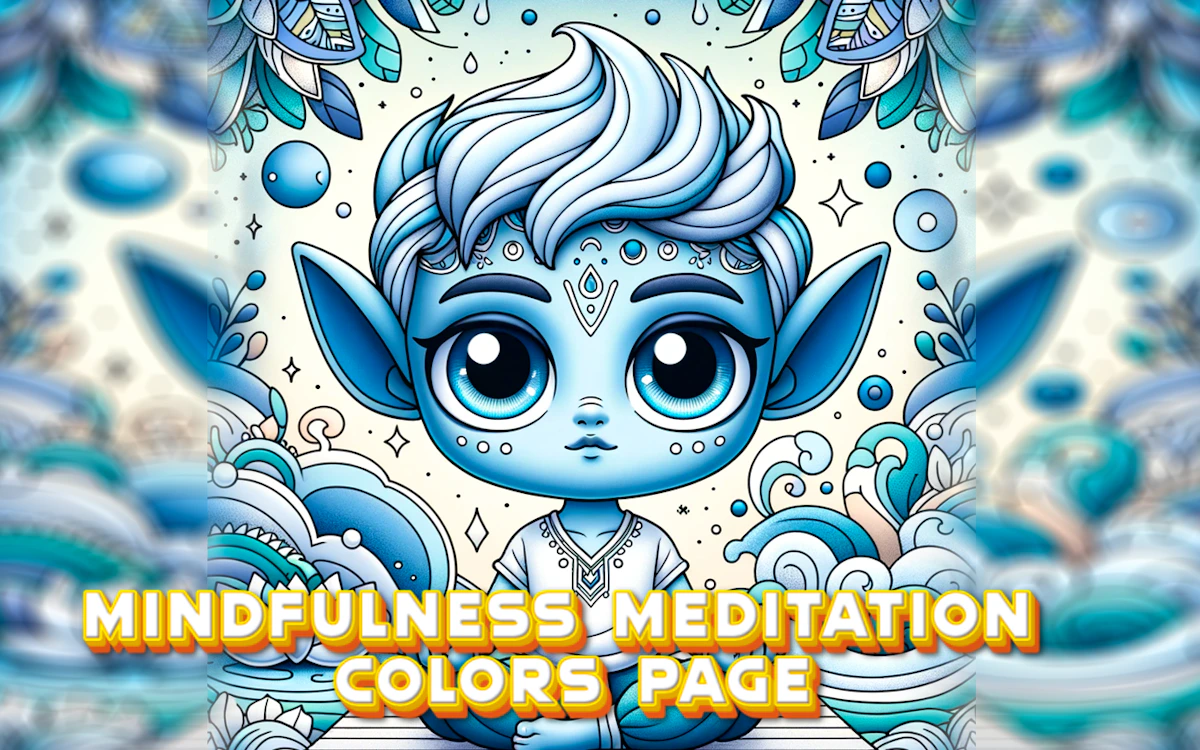 Play Mindfulness Meditation Colors Page — free online Coloring game