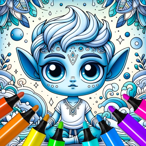 Mindfulness Meditation Colors Page