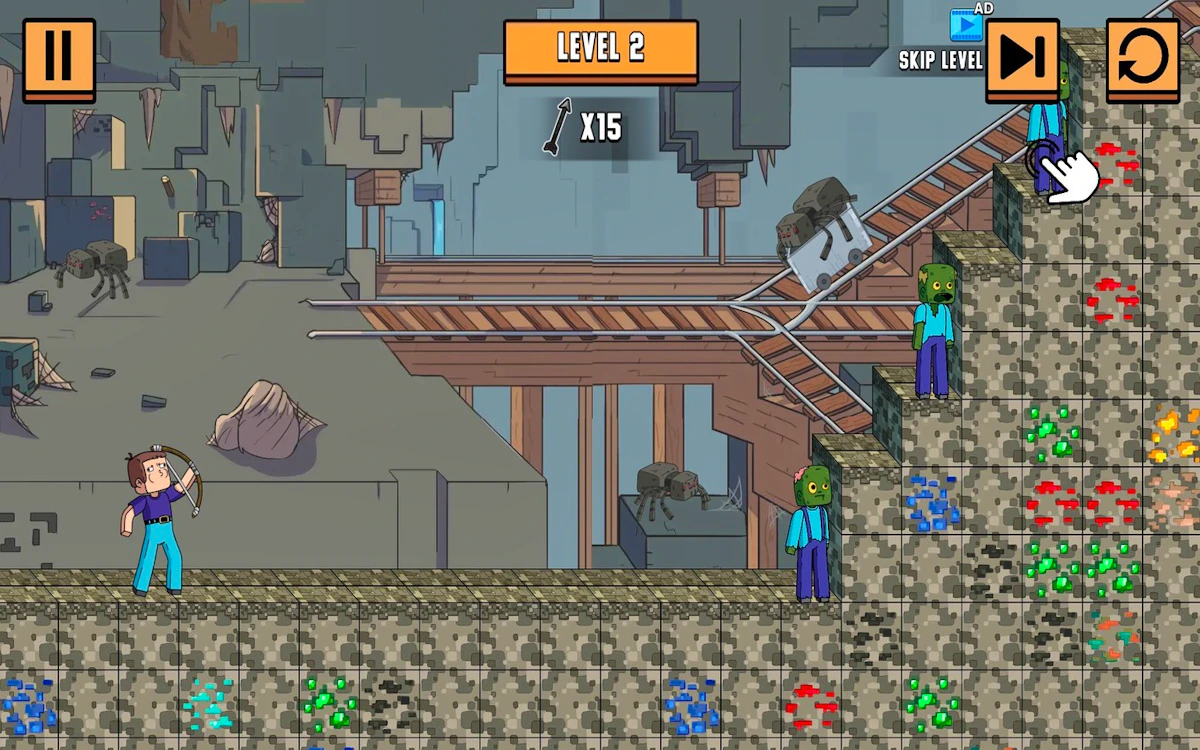 Play Mine World Adventure — free online Minecraft game